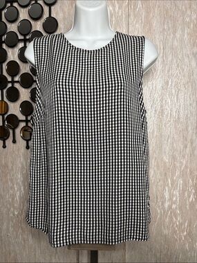 POPSUGAR Rockabilly style Gingham Sleeveless Tank
